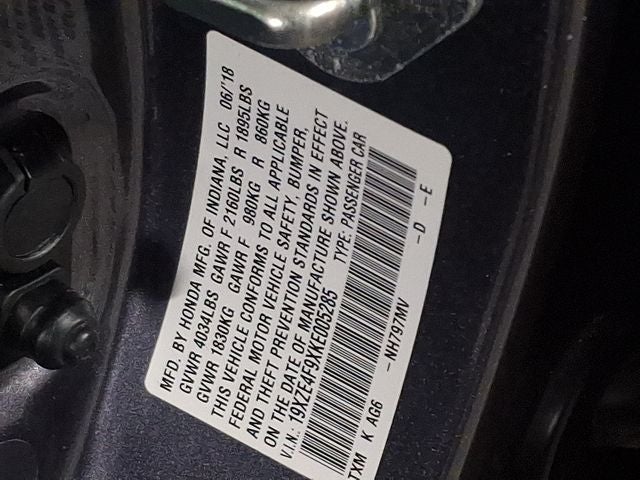 2019 Honda Insight Touring