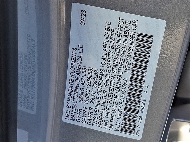 2023 Honda Accord EX