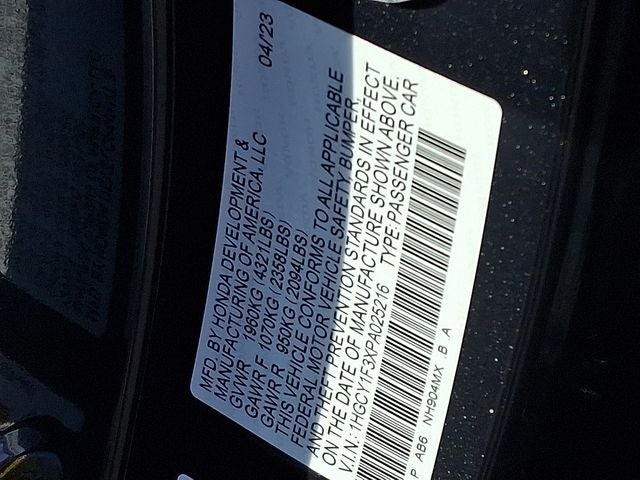 2023 Honda Accord EX