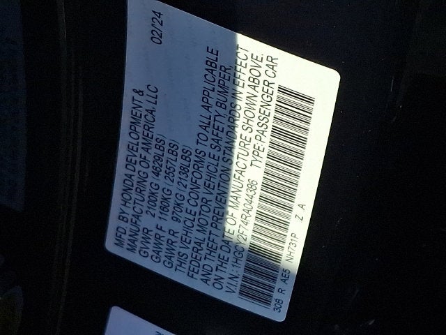 2024 Honda Accord Hybrid Sport-L