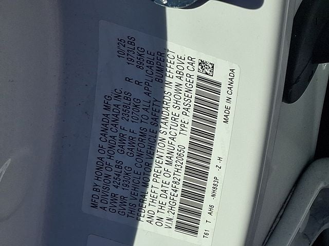 2026 Honda Civic Hybrid Sport