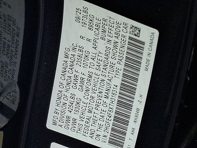2026 Honda Civic Hybrid Sport