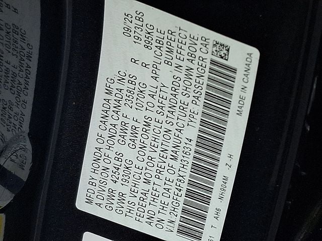 2026 Honda Civic Hybrid Sport