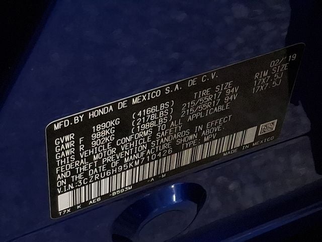 2019 Honda HR-V Touring