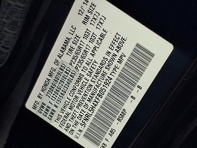 2015 Honda Odyssey EX