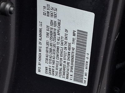 2019 Honda Odyssey Touring