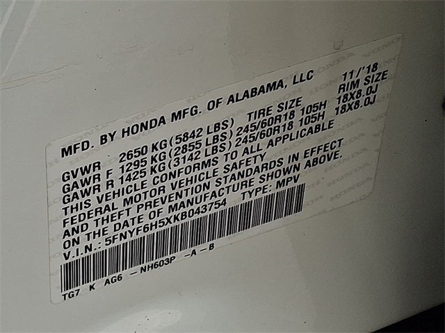 2019 Honda Pilot EX-L