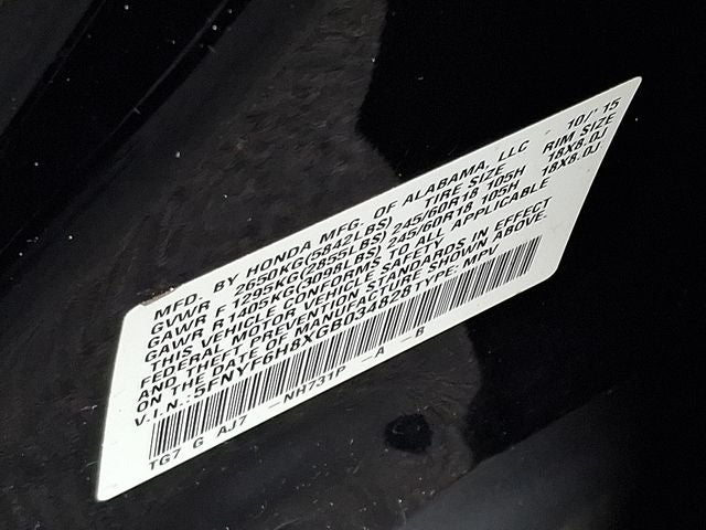 2016 Honda Pilot EX-L w/Rear Entertainment System