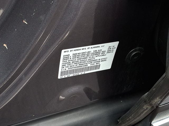 2019 Honda Pilot Touring 8 Passenger