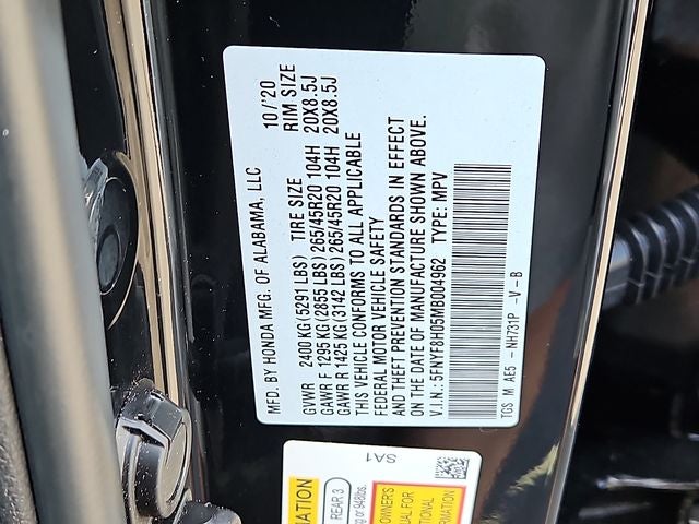 2021 Honda Passport Elite