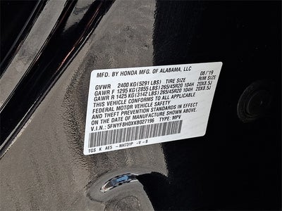 2019 Honda Passport Elite