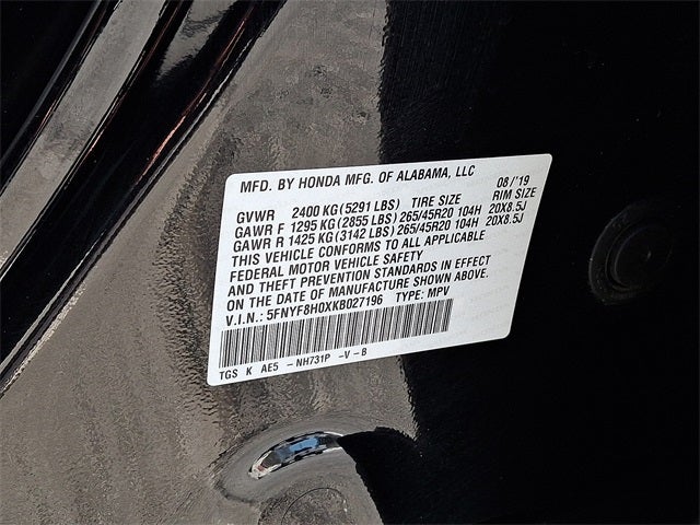 2019 Honda Passport Elite