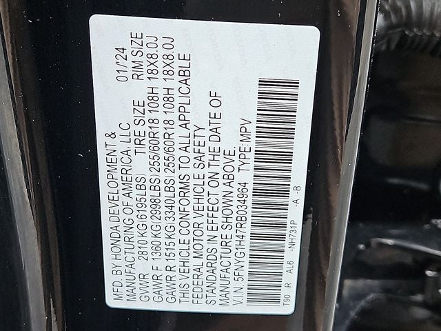 2024 Honda Pilot EX-L 8 Passenger