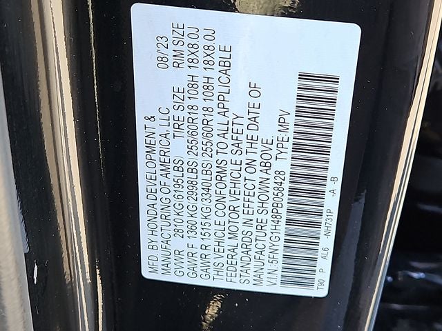 2023 Honda Pilot EX-L 8 Passenger