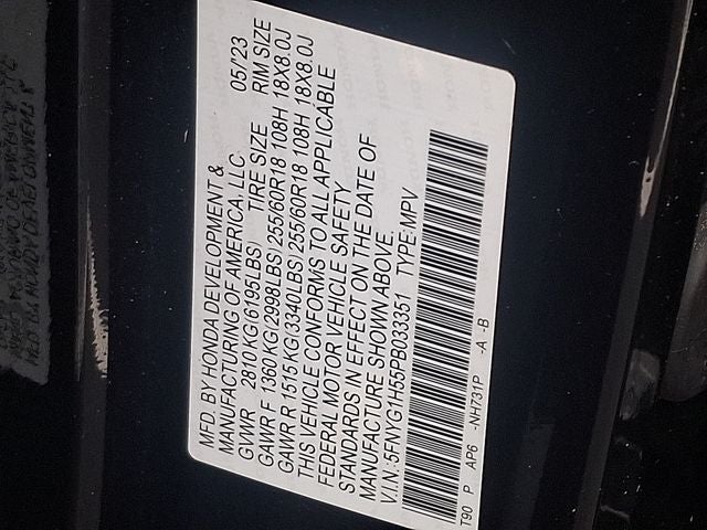 2023 Honda Pilot EX-L 7 Passenger