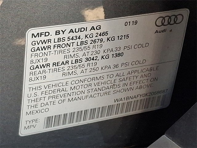 2019 Audi Q5 2.0T Premium Plus quattro