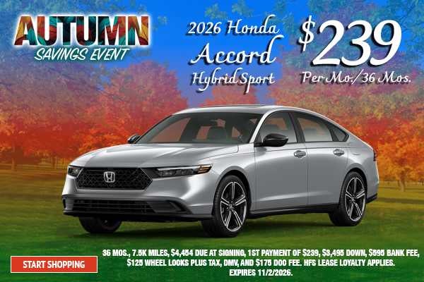 2026 Honda Accord Hybrid Sport