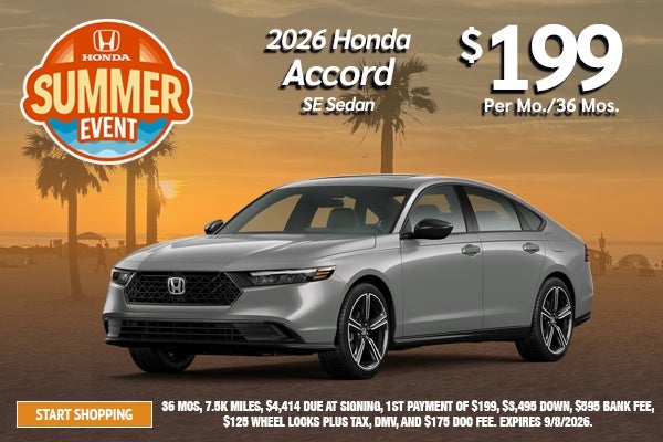 2026 Honda Accord SE Sedan