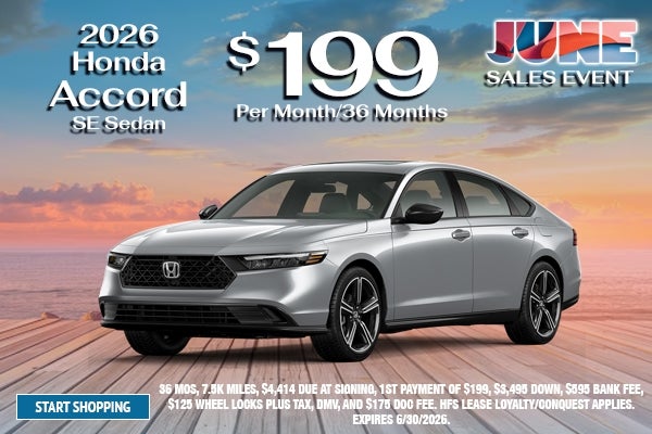 2026 Honda Accord SE Sedan