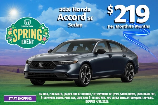 2026 Honda Accord SE Sedan