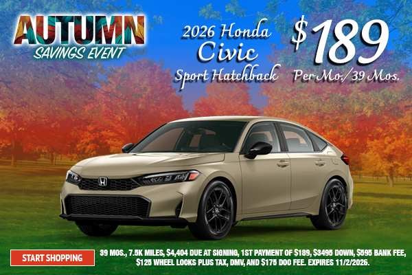 2026 Honda Civic Sport Hatchback