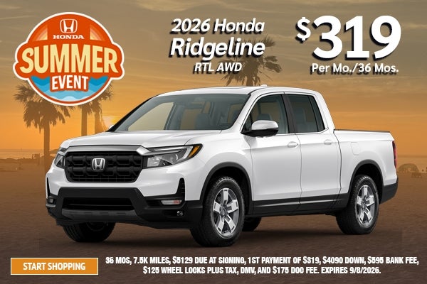 2026 Honda Ridgeline RTL AWD