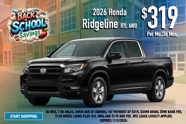 2026 Honda Ridgeline RTL AWD