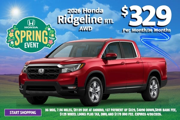 2026 Honda Ridgeline RTL AWD
