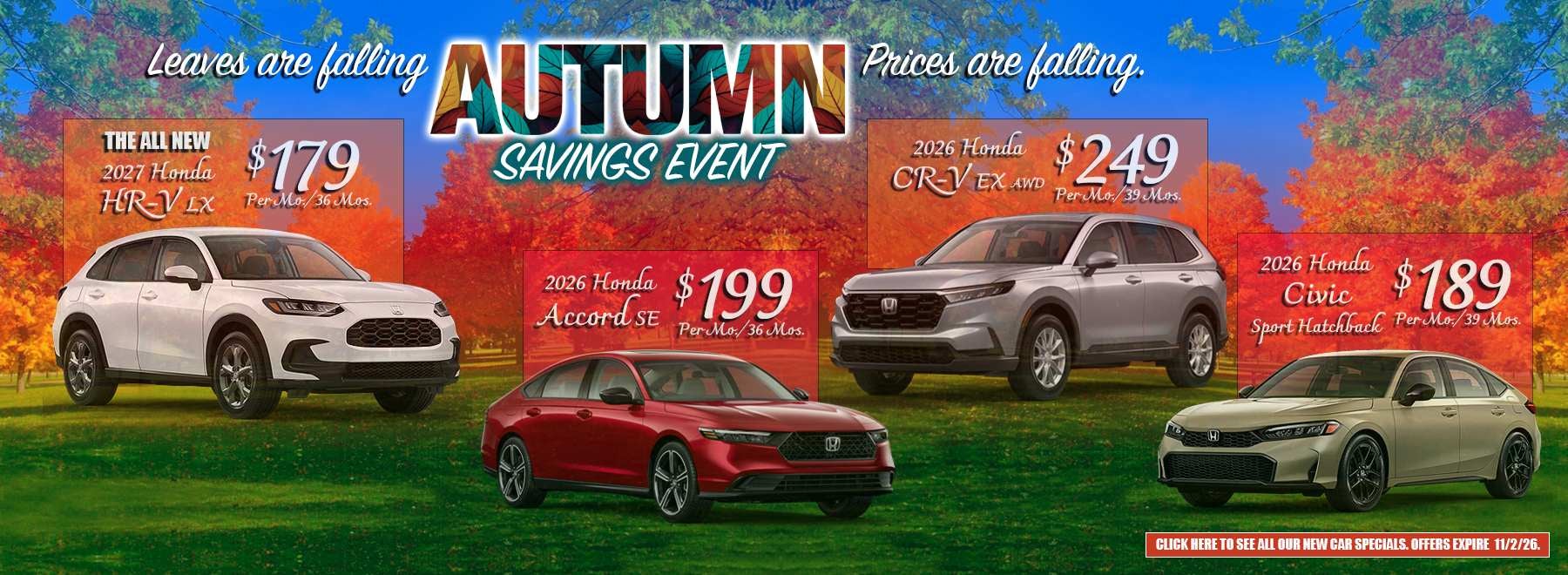 Autumn Savings Event